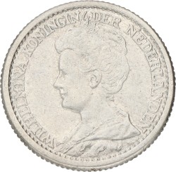 25 Cent. Wilhelmina. 1911. XF +.