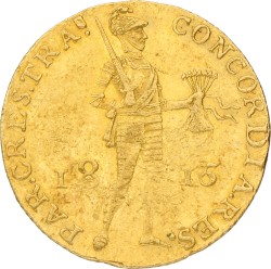 Gouden Dukaat - Soevereine Vorst. Willem I. 1815. VF.