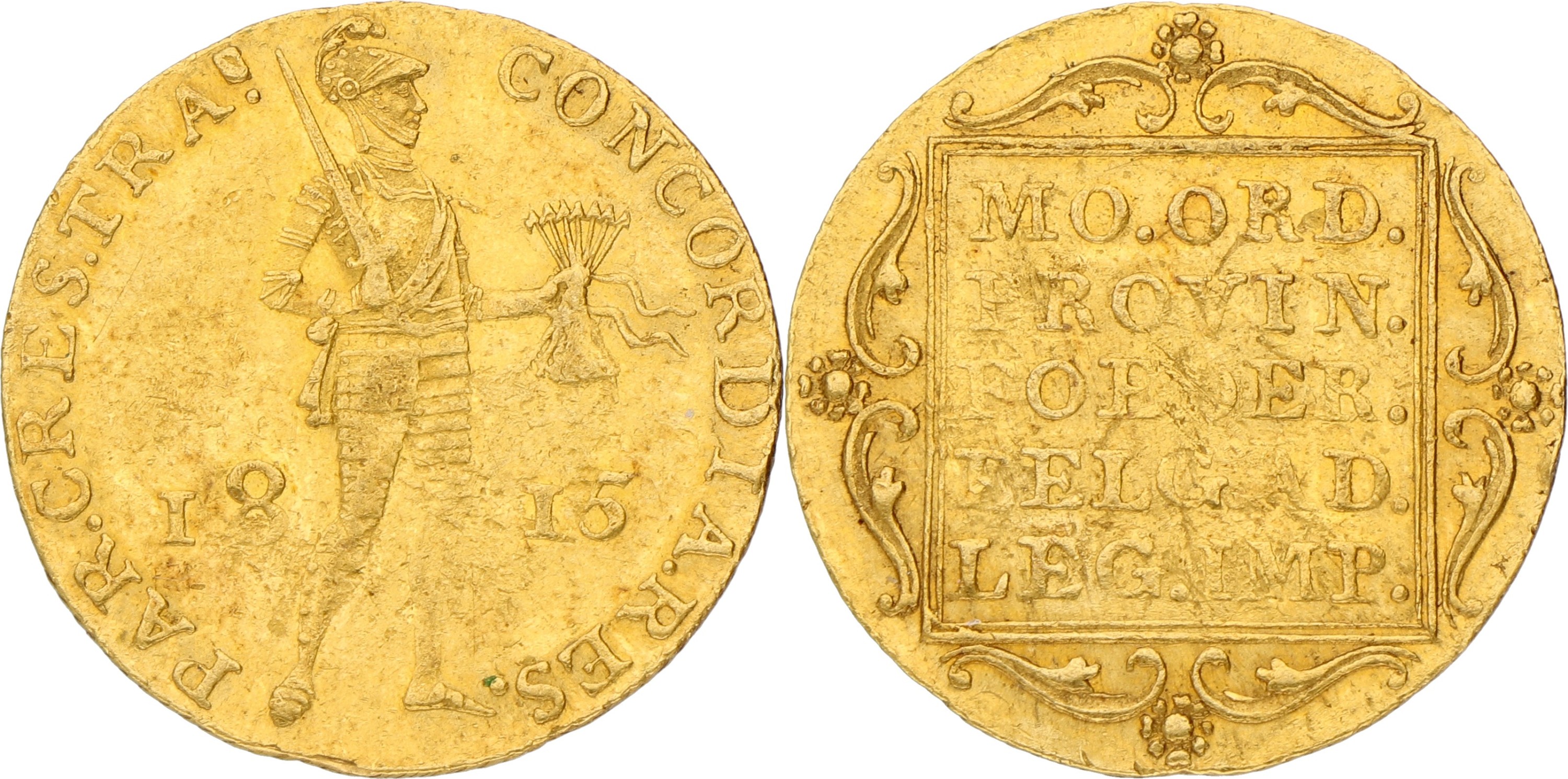 Gouden Dukaat - Soevereine Vorst. Willem I. 1815. VF.