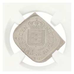 5 Cent. Broadstruck straight clip. Nederlandse Antillen. Beatrix. 1981. MS 66