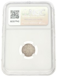 1/4 Gulden. Nederlands-Indië. Wilhelmina. Struck on 1/10G Planchet. 1941 P. MS 62