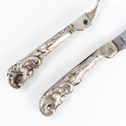 Reisbestek (2), Friesland circa 1760, zilver