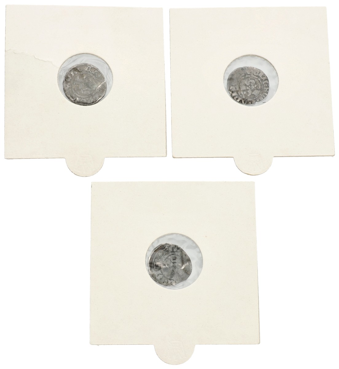 Lot (3) Penning. Holland. Dordrecht. Floris V. ND (1293 - 1296). Average F.
