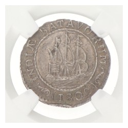 1/8 Gulden. Nederlands-Indië. 1802 - Shield with circle. MS 64