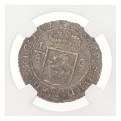 1/8 Gulden. Nederlands-Indië. 1802 - Shield with circle. MS 64