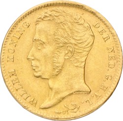 10 Gulden. Willem I. 1828. XF -