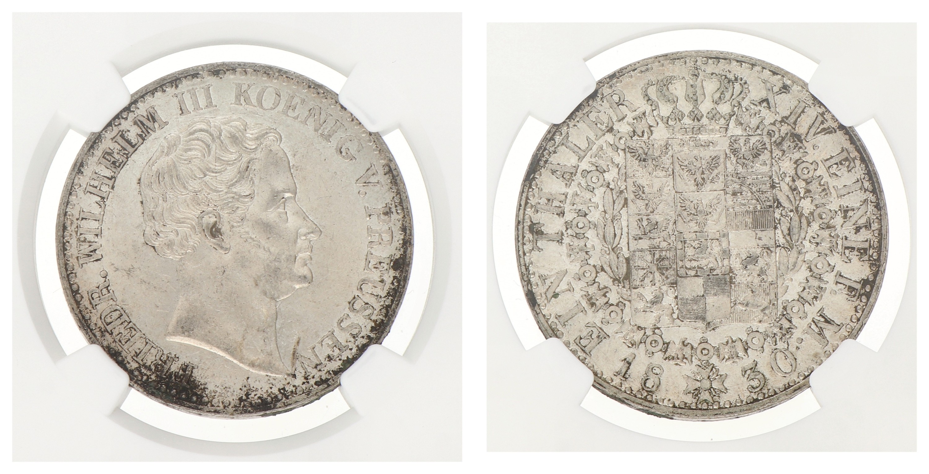 German states. Prussia. Friedrich Wilhelm III. Thaler - Arms reverse. 1830 A. MS 61