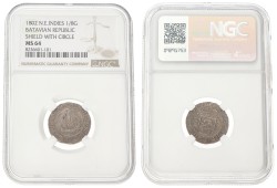 1/8 Gulden. Nederlands-Indië. 1802 - Shield with circle. MS 64