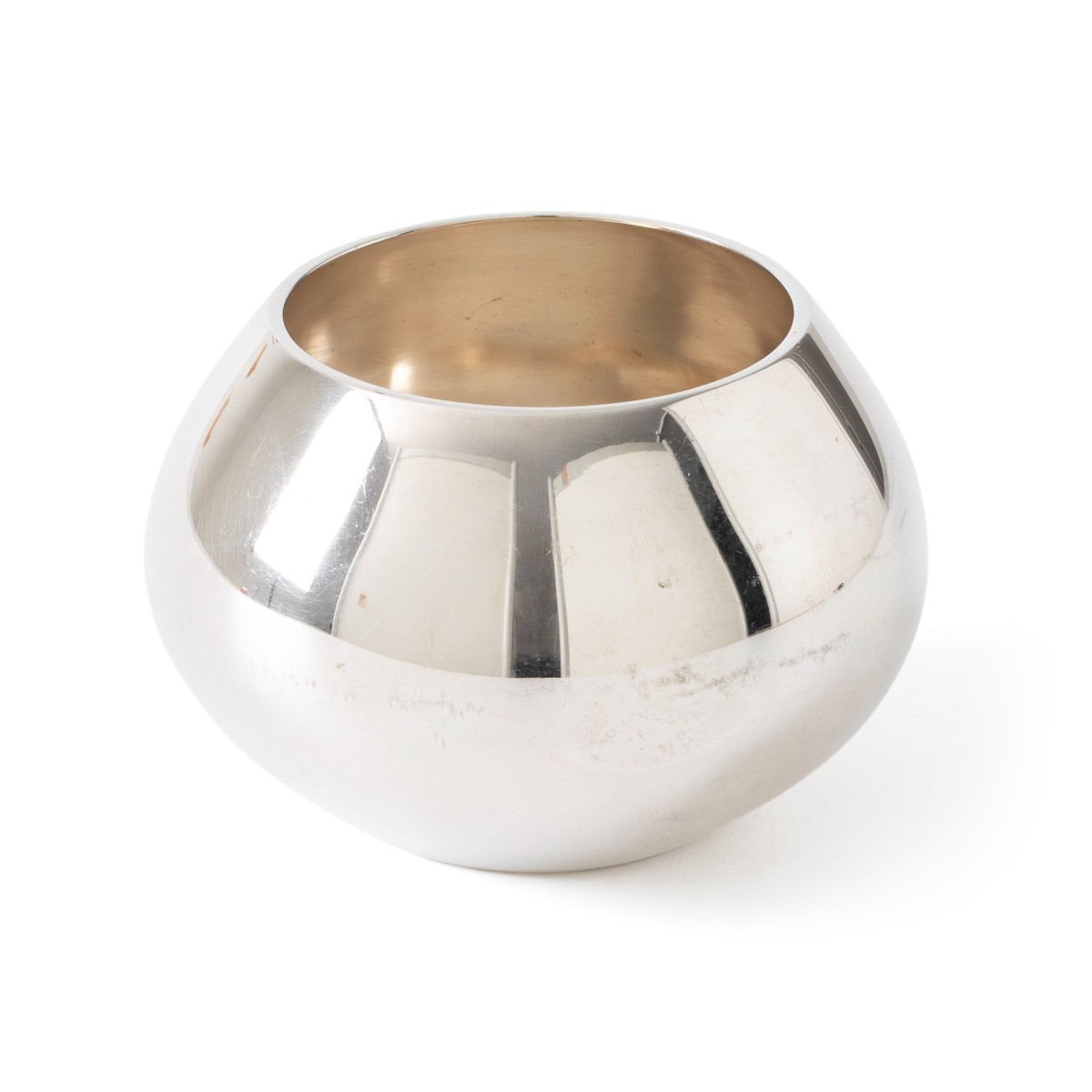Suikerpot, ontwerp van Hans Bunde voor Carl M. Cohr, Kopenhagen ca. 1950, zilver
