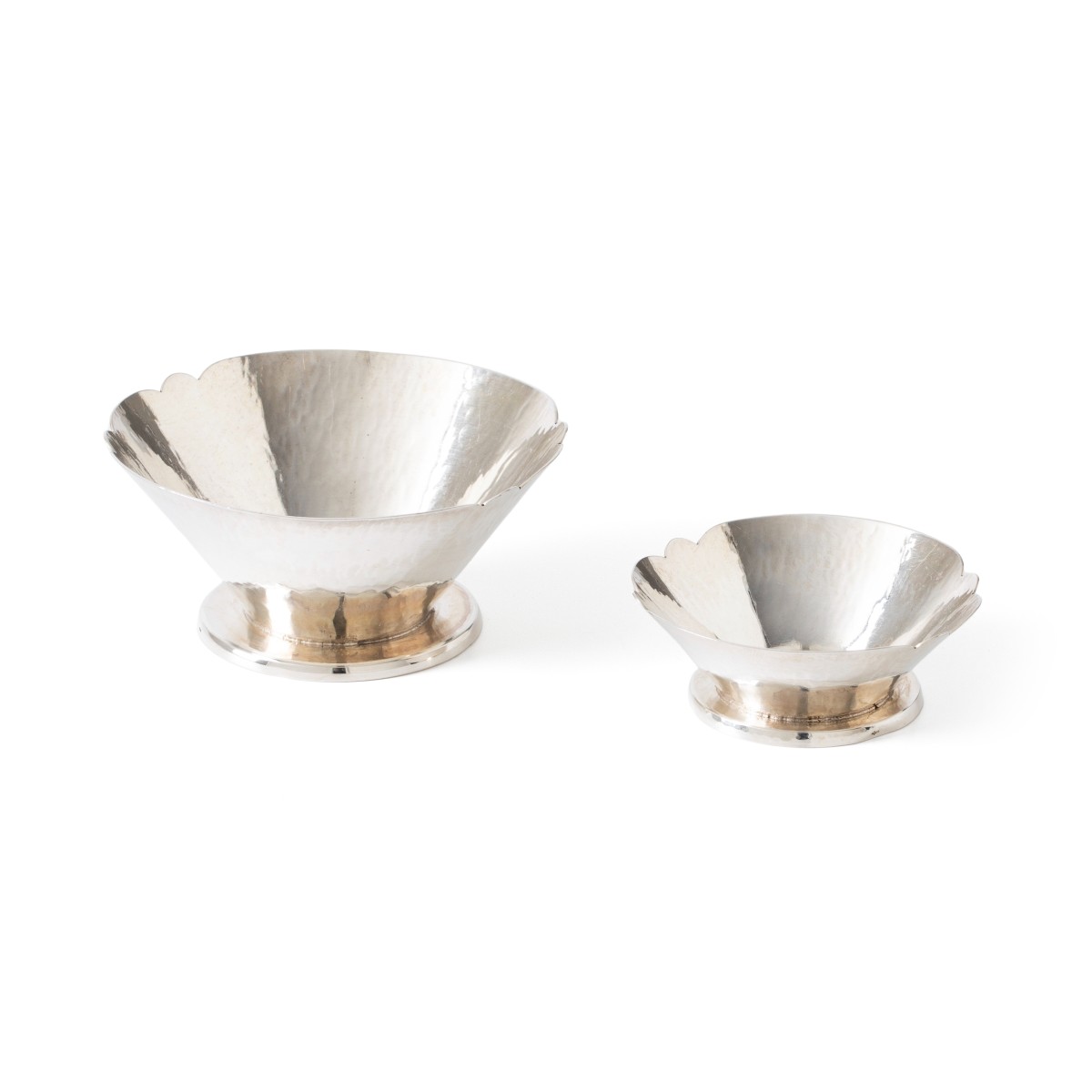 Art Deco pastille- en bonbonschaal (2), C. Mansvelt, Rotterdam 1933, zilver