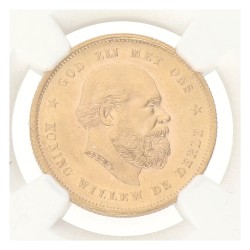 10 Gulden. Willem III. 1888. MS 63.