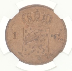 1 Cent. Willem I. 1837. MS 64 RB.
