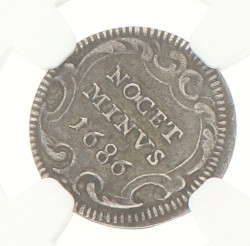 Italian states. Papal States. ½ Grosso - Innocent XI. 1686. AU details