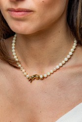 18K Cartier Panthère  geelgouden parelcollier