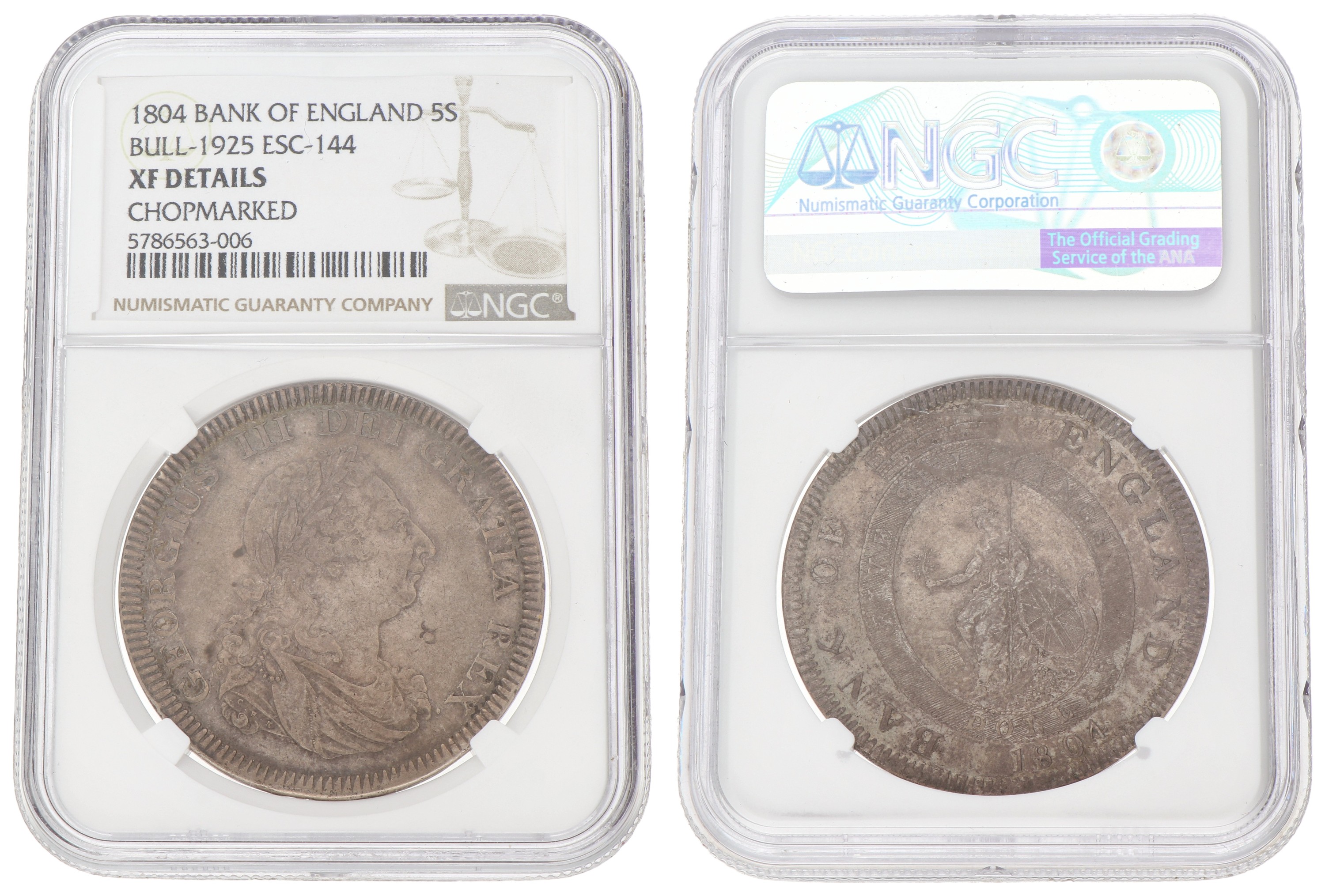 Great Britain. Bank of England. George III. Dollar. 1804. XF details