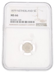 5 Cent. Willem III. 1879. MS 66.