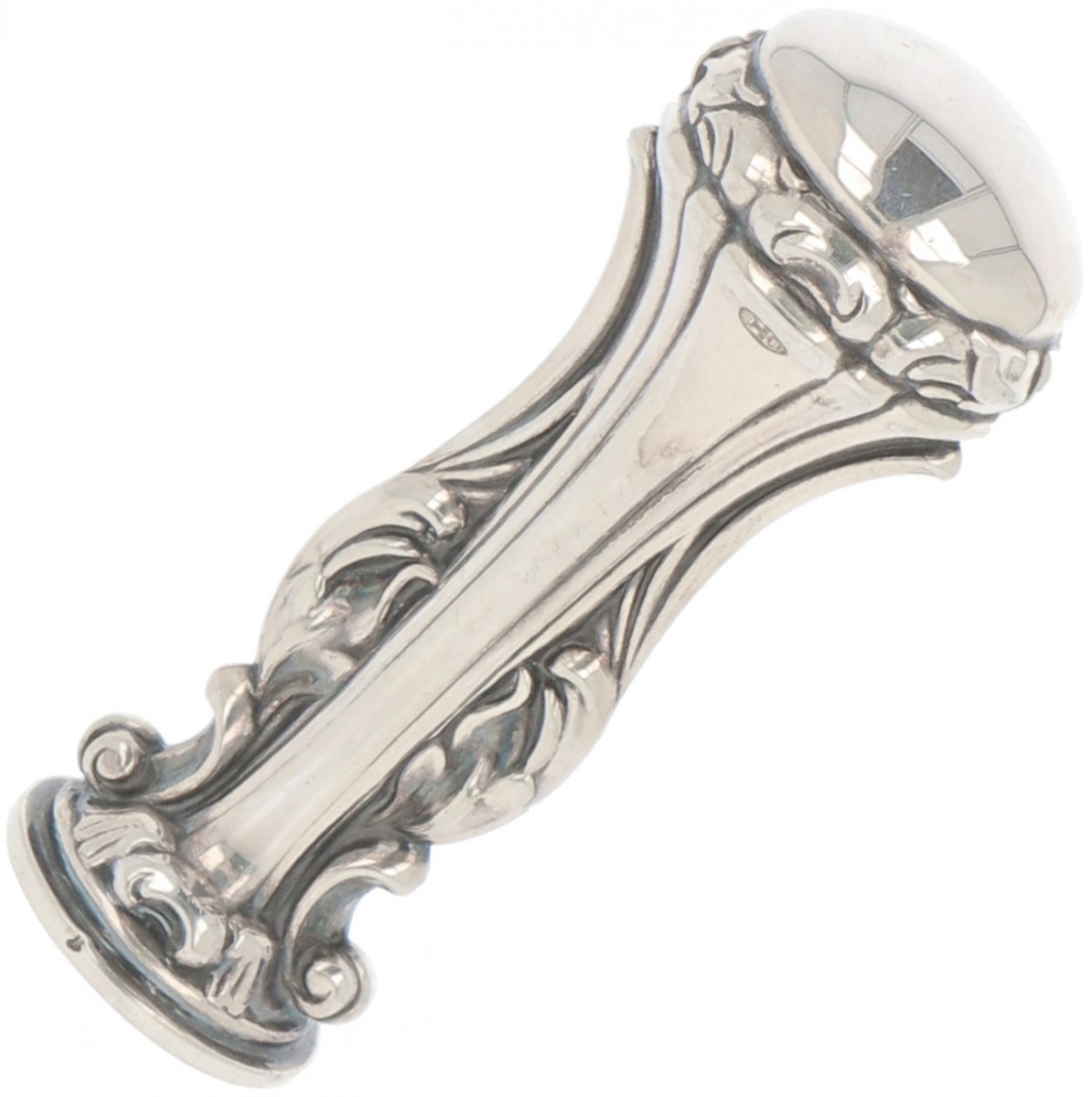 Lakstempel zilver.