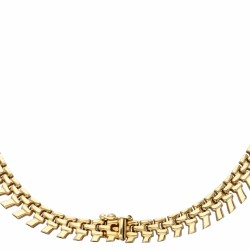 Geelgouden vintage collier - 14 kt.