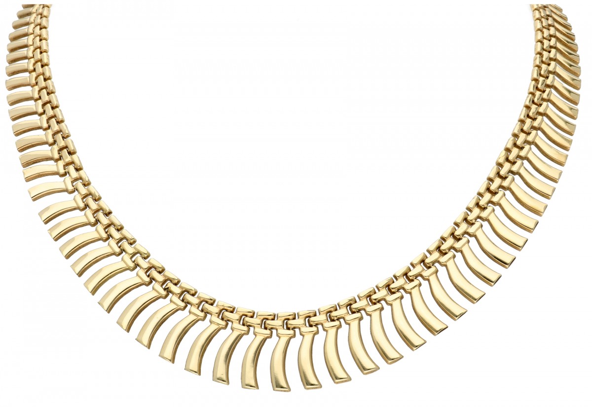 Geelgouden vintage collier - 14 kt.