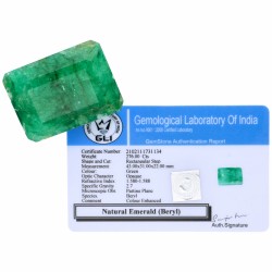 GLI-gecertificeerde natuurlijke smaragd 276.00 ct.