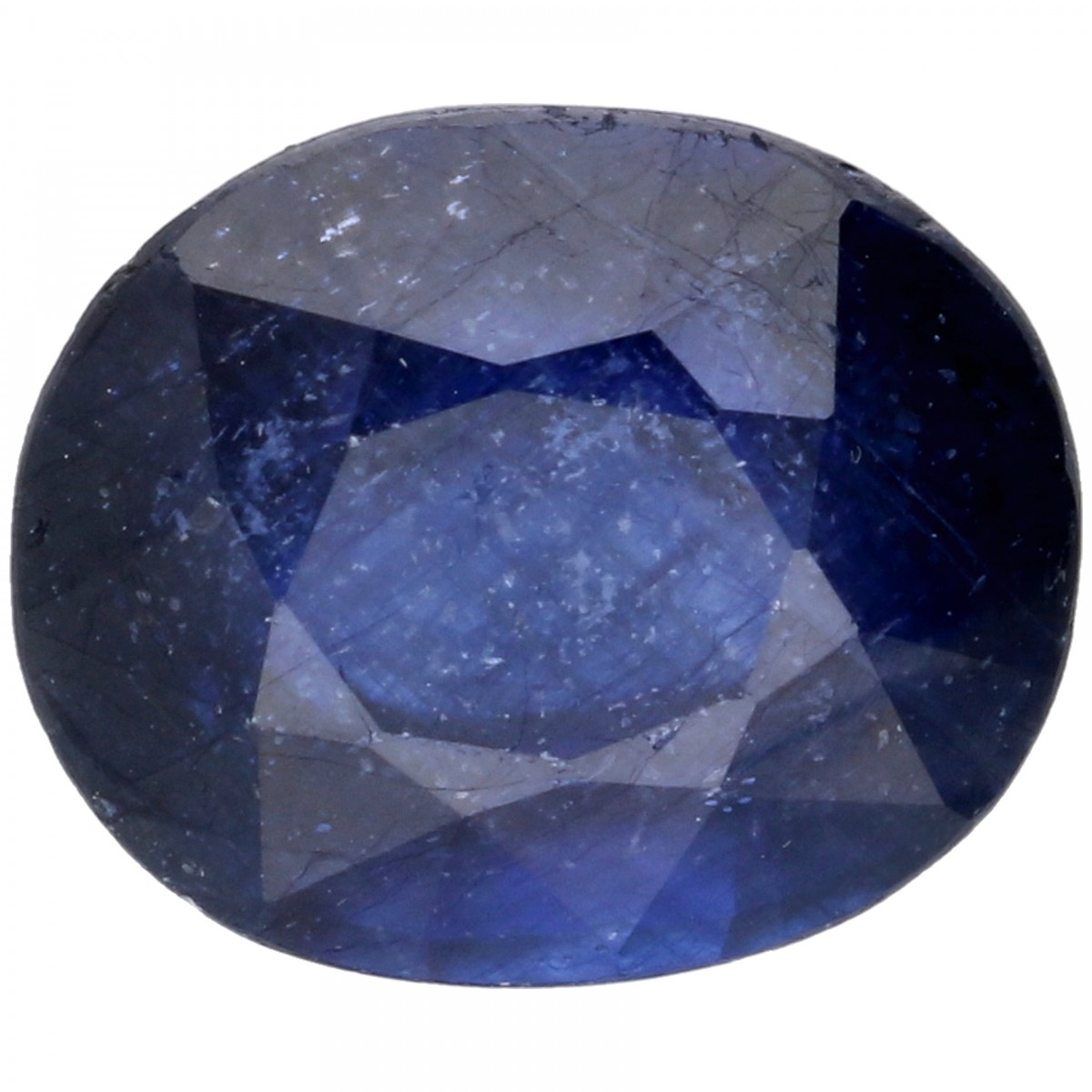 GJSPC-gecertificeerde natuurlijke blauwe saffier 9.77 ct.