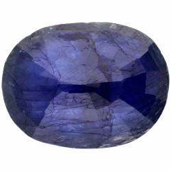 GJSPC-gecertificeerde natuurlijke blauwe saffier 9.09 ct.