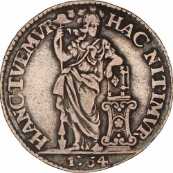 1 Gulden -generaliteits-. Utrecht. 1764. Zeer Fraai -.