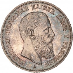 German states. Prussia. Friedrich. 2 Mark. 1888 A.