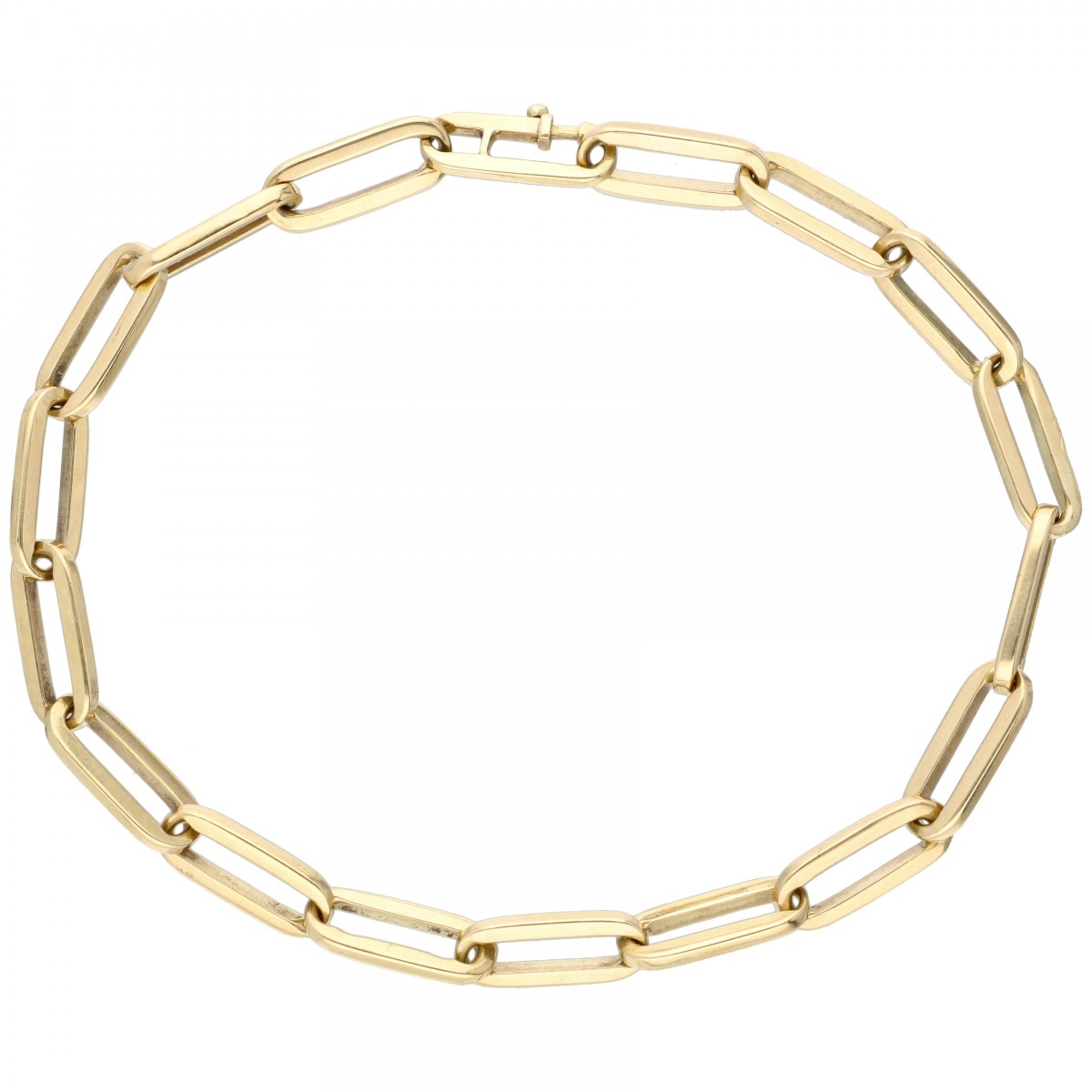 Geelgouden anker schakelarmband - 14 kt.