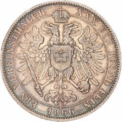 German states. Schwarzburg. Friedrich Günther. Thaler. 1866.