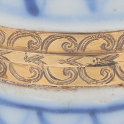 (2) delig lot parfumflacons goud.