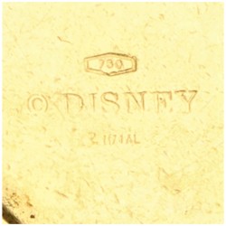 14 kt. Geelgouden hanger in de vorm van Disney's Mickey Mouse.