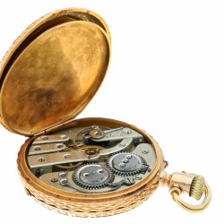 18K. geelgouden zakhorloge - Ankergang - Heren ca. 1880.