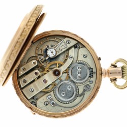 18K. geelgouden zakhorloge - Ankergang - Heren ca. 1880.