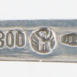 (6) delige set theelepels zilver.
