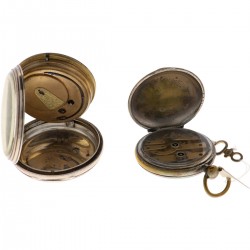 Lot (2) Zakhorloges - Zilver en Staal