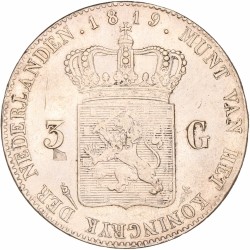 3 Gulden Willem I 1819 U. Zeer fraai +.