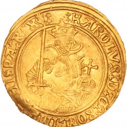 Gouden Reaal. Karel V, Brabant (Antwerpen). Z.j. (1521 - 1566). Prachtig.