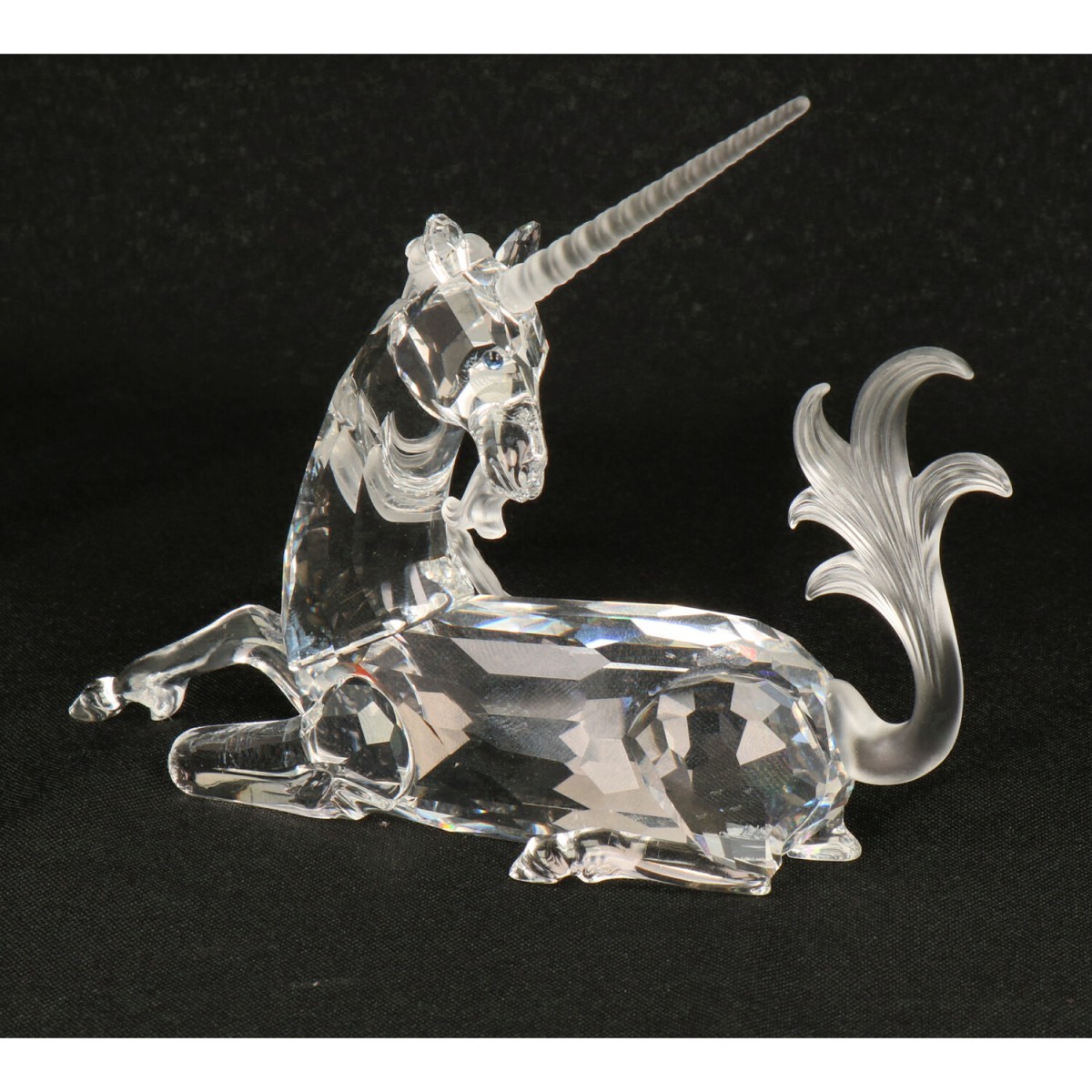 Swarovski jaarlijks item 1996 "Fabelachtig Dierenrijk" de Eenhoorn.