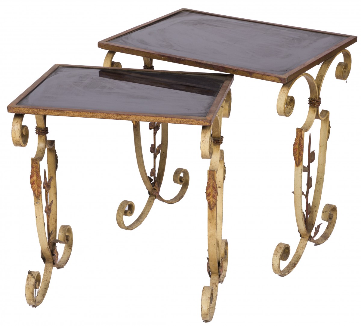 Een set van (2) mimi tafeltjes, 20e eeuw.