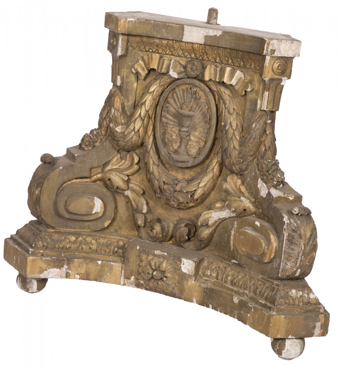 Een gestoken kapiteel afkomstig van een pilaster, eind 19e eeuw.