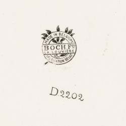 Een 'Keramis' Boch Frères serviesgedeelte, België, begin 20e eeuw.