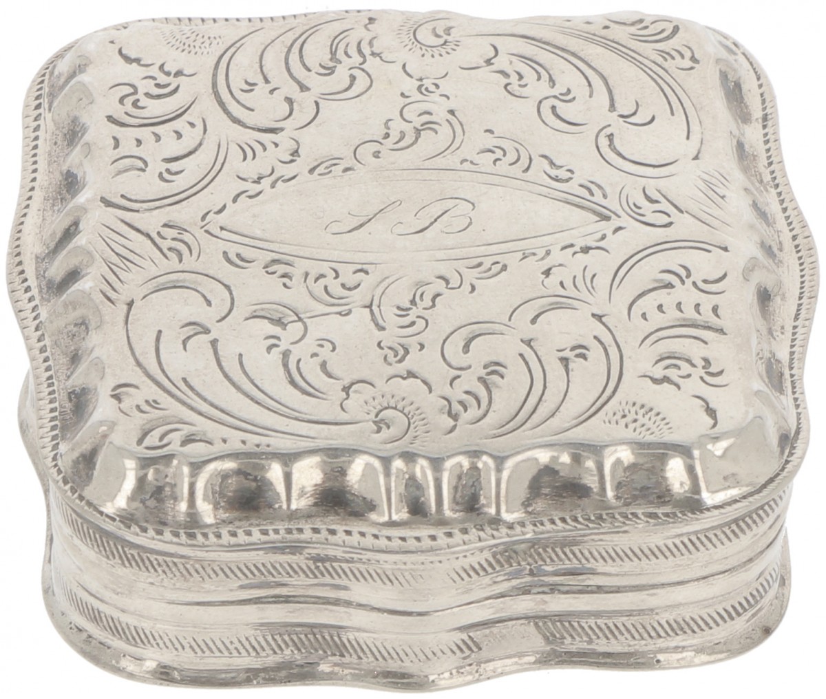 Pepermuntdoosje zilver.