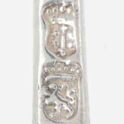 (3) delige set dinervorken (Arend Hoogland 1733-1784) zilver.