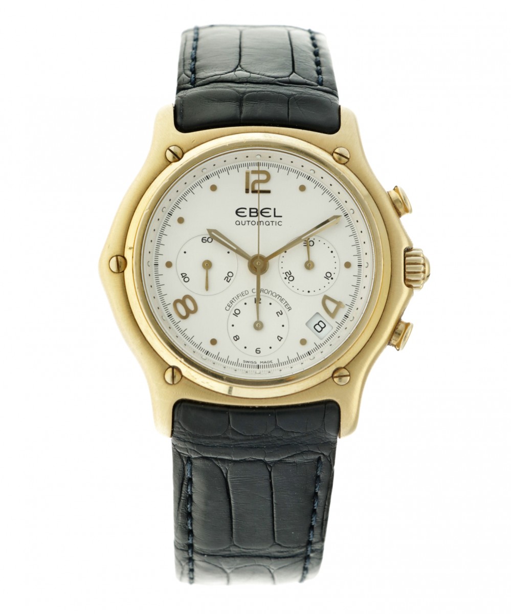 Ebel 1911 Chronograph E8137241 - Heren polshorloge ca. 2000.