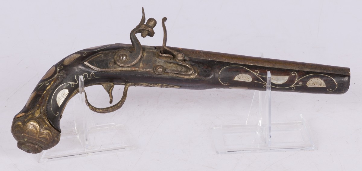 Een Brits ruiter vuursteenslot pistool voor het Ottomaanse Rijk, eind 19e/ begin 20e eeuw.