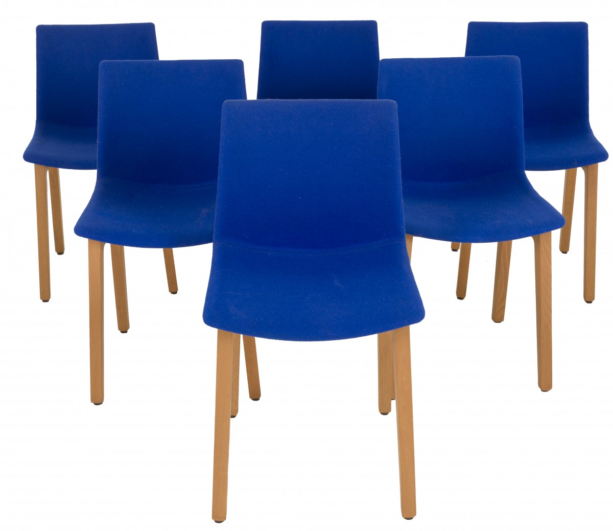 Stefano Sandonà (geb. 1974), een set van (6) stoelen, model: Kanvas, door: Gaber, Italië, ca. 2000.