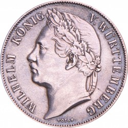 German states. Württemberg. Wilhelm I. Gulden. 1841.