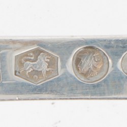Rijstlepel 'Haags Lofje ' zilver.