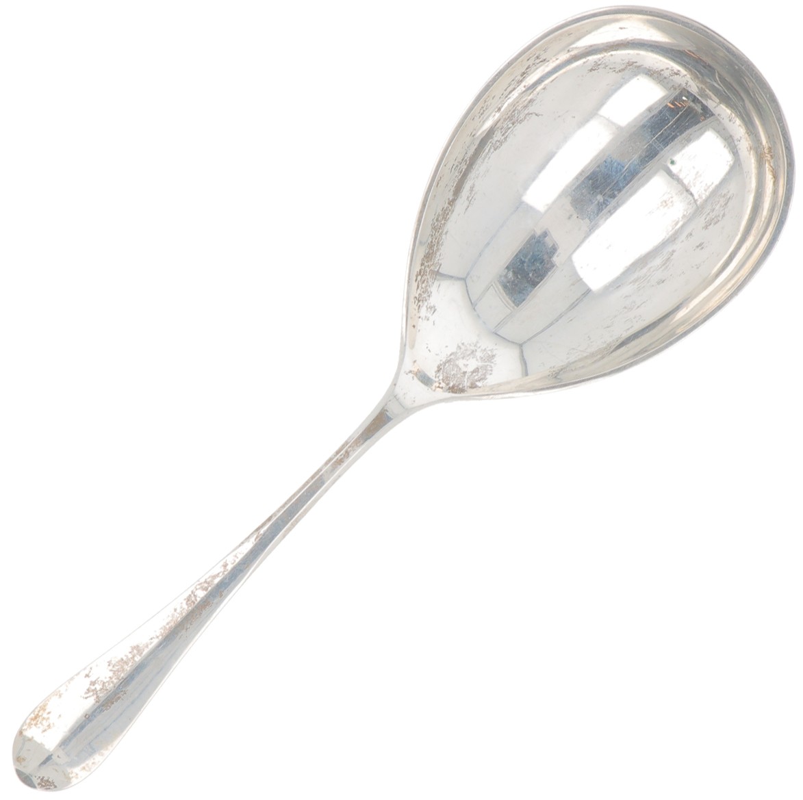 Rijstlepel 'Haags Lofje ' zilver.